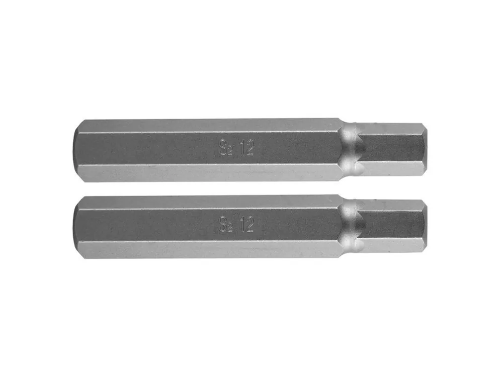 Bezpečná Platba 2 ks HEX bit 12 x 75 mm, S2