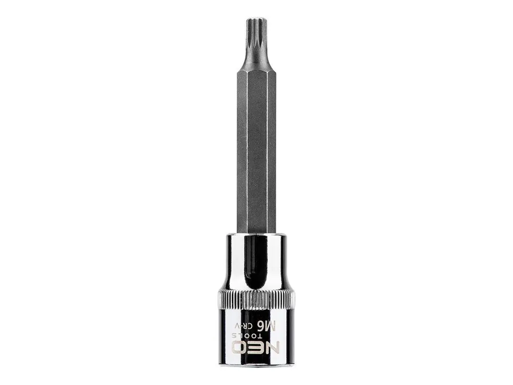 Top Prodej Drážkovaný bit na nástrčné 1/2", M6 x 100 mm