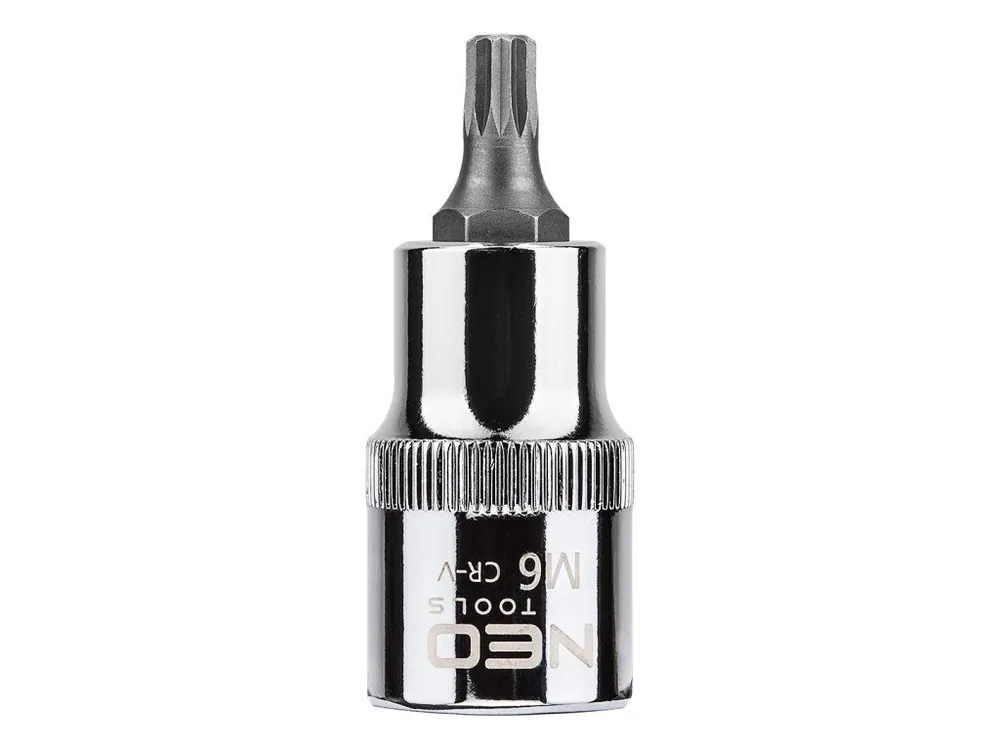 Drážkovaný bit na nástrčné 1/2", M6 x 55 mm Sleva