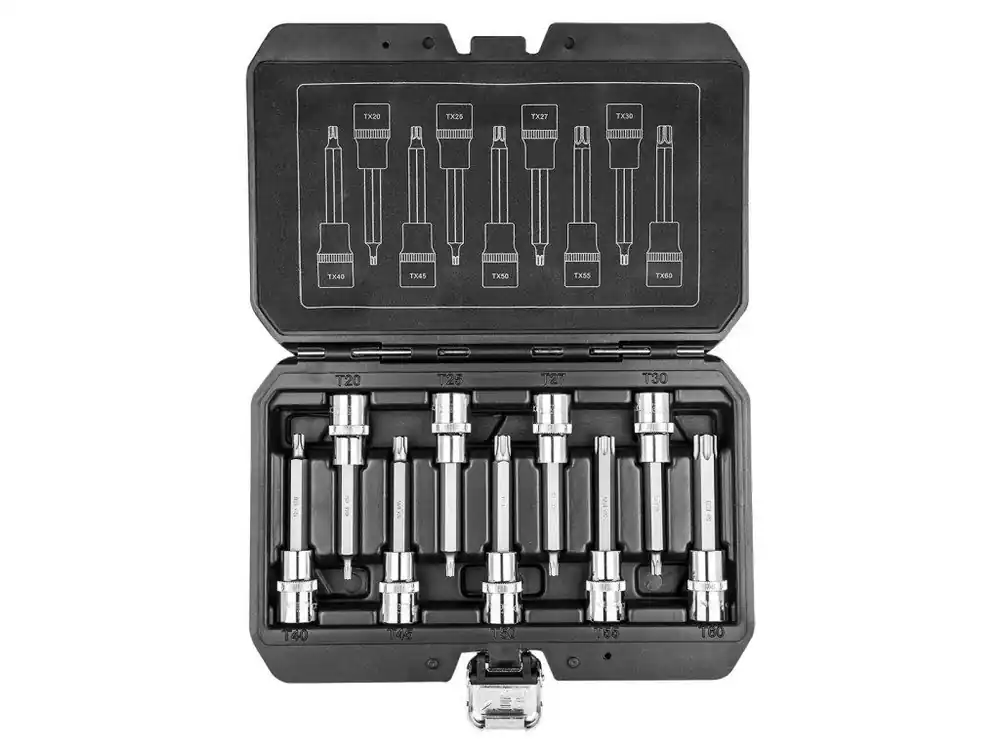 Sada šestihranných bitů 1/2", 100 mm, 9 ks Dokud Zásoby Vydrží