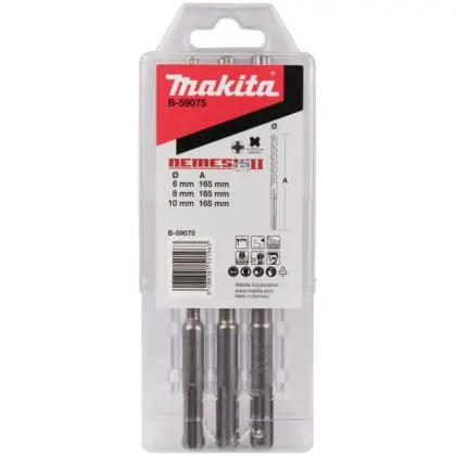 Sada příklepových vrtáků MAKITA SDS-Plus Nemesis II 3 ks B-59075 Nejlepší Cena