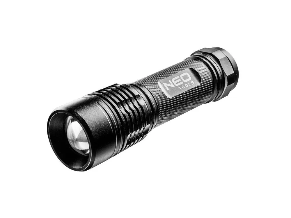 Hliníková svítilna, 200 lm, zoom, IPX7, 3xAAA Must-Have