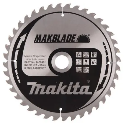 Sleva Pilový kotouč MAKITA MAKBLADE 260 x 30 mm 40 zubů