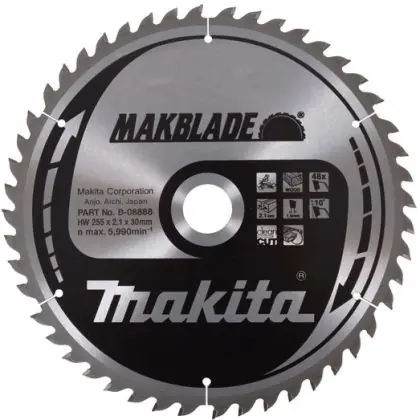 Pilový kotouč MAKITA MAKBLADE 255 x 30 mm 48 zubů Rychlé Dodání