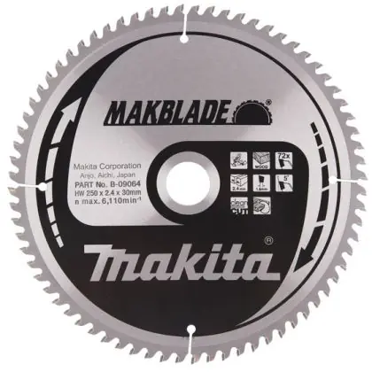 Pilový kotouč MAKITA MAKBLADE 250 x 30 mm 72 zubů Levný
