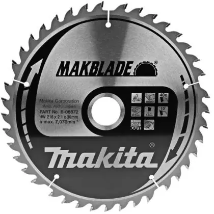 Jen Po Omezenou Doba Pilový kotouč MAKITA MAKBLADE 216 x 30 mm 40 zubů