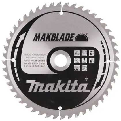 Ověřený Pilový kotouč MAKITA MAKBLADE 190 x 20 mm 48 zubů