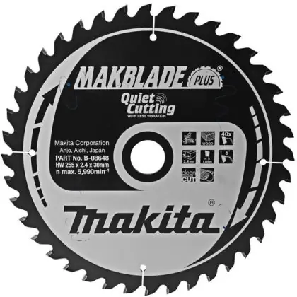 Pilový kotouč MAKITA MAKBLADE PLUS 255 x 30 mm 40 zubů Kup Teď
