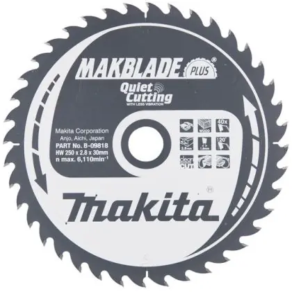 Novinka Pilový kotouč MAKITA MAKBLADE PLUS 250 x 30 mm 40 zubů