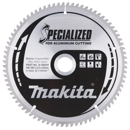 Ověřený Pilový kotouč na hliník MAKITA 250 x 30 mm 100 zubů
