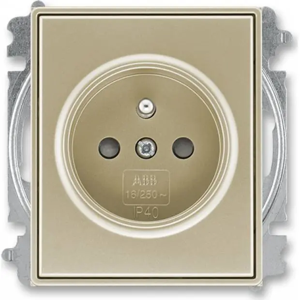 Koupit Online ABB 5519E-A02357 33H Time Zásuvka jednonás., s clonkami a víčkem, s bezšr. sv., pro hoř. podkl.