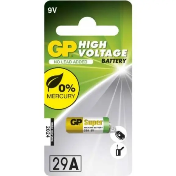 B13951 Alkalická speciální baterie GP 29AF (A32, L822) 9 V GP Oblíbený