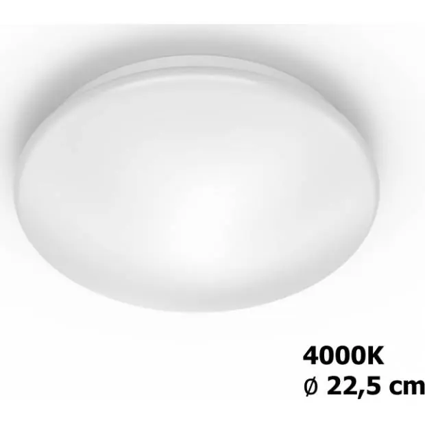 Speciální Cena 8718699681050 Moire SVÍTIDLO STROPNÍ LED 6W 640lm 4000K, bílá Philips