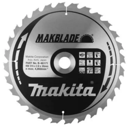 Doprava Zdarma Pilový kotouč MAKITA MAKBLADE 315 x 30 mm 24 zubů