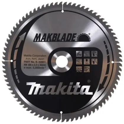 Pilový kotouč MAKITA MAKBLADE 305 x 30 mm 80 zubů Nejlepší Volba