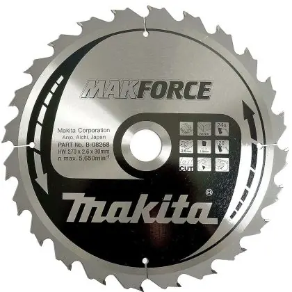 Pilový kotouč MAKITA MAKFORCE 270 x 30 mm 24 zubů Super Cena