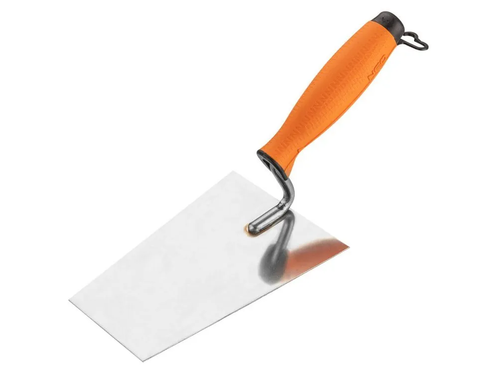 Zednická štukatérská lžíce trapézová, 160 mm, dvoumateriálová rukojeť Novinka