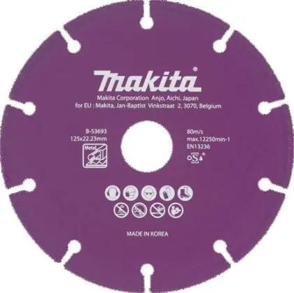 Omezená Nabídka Diamantový kotouč pro aku úhlové brusky MAKITA 125 mm železo