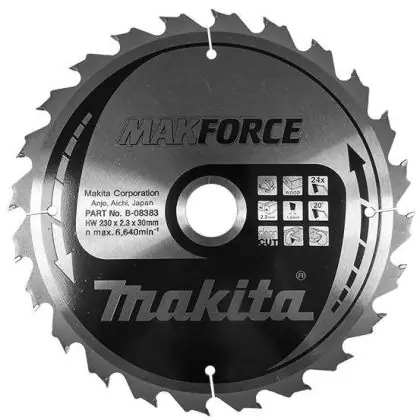 Omezená Nabídka Pilový kotouč MAKITA MAKFORCE 230 x 30 mm 24 zubů