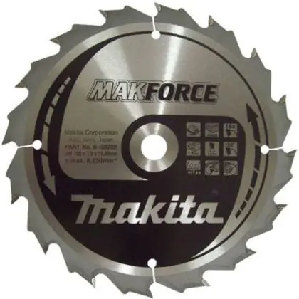 Pilový kotouč MAKITA MAKFORCE 185 x 15,88 mm 16 zubů Bezpečná Platba
