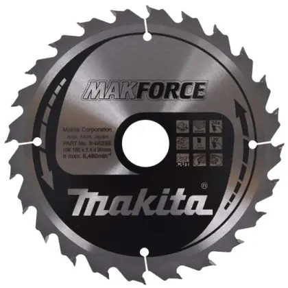 Pouze Dnes Pilový kotouč MAKITA MAKFORCE 180 x 30 mm 24 zubů