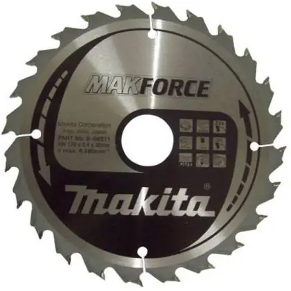 Finální Výprodej Pilový kotouč MAKITA MAKFORCE 170 x 30 mm 24 zubů