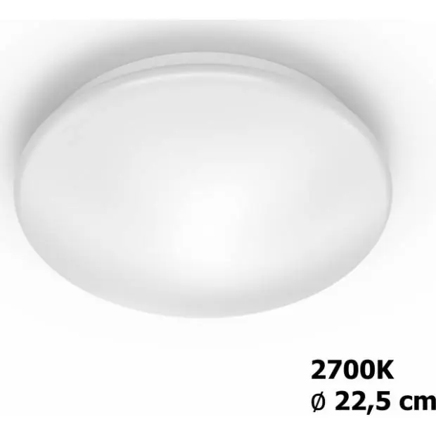 8718699681036 Moire SVÍTIDLO STROPNÍ LED 6W 600lm 2700K, bílá Philips Nejlepší Cena