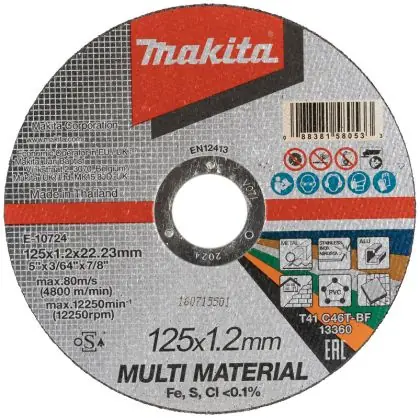 Super Cena Řezný kotouč MAKITA Multi Material 125 x 1,2 x 22,23 mm