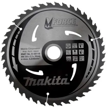 Oblíbený Pilový kotouč MAKITA MFORCE 230 x 30 mm 40 zubů