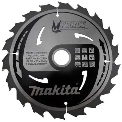 Pilový kotouč MAKITA MFORCE 230 x 30 mm 18 zubů Nová Kolekce