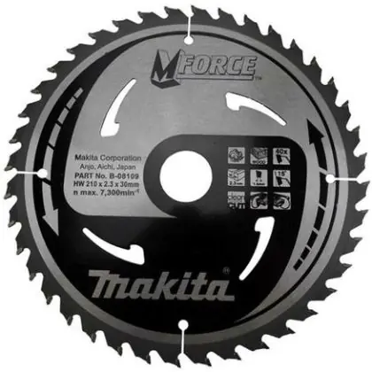 Dokud Zásoby Vydrží Pilový kotouč MAKITA MFORCE 210 x 30 mm 40 zubů