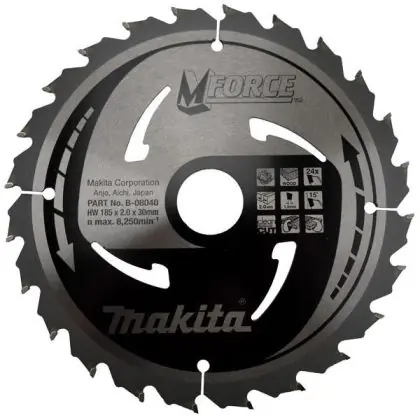 Doprava Zdarma Pilový kotouč MAKITA MFORCE 185 x 30 mm 24 zubů