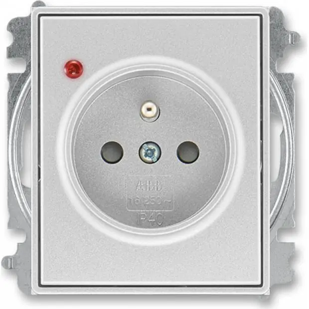 Vysoce Kvalitní ABB 5599E-A02357 08 Time Zásuvka jednonás. s clon., s ochranou před přepětím, bezšroub. sv.