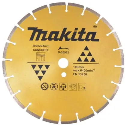Vrácení Zdarma Diamantový kotouč na beton MAKITA 300 mm