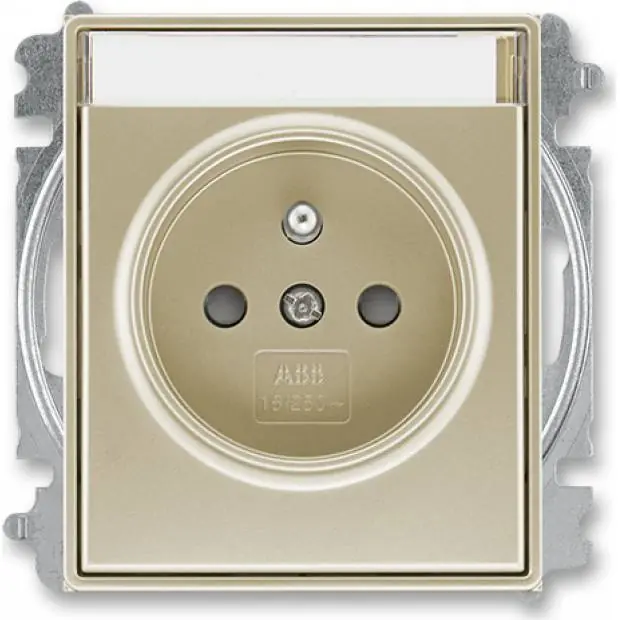 Ihned K Objednání ABB 5519E-A02352 33 Time Zásuvka jednonás., chráněná, s clon., s bezšr. sv., s popis. polem