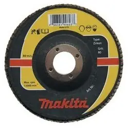 Ověřený Lamelový kotouč MAKITA Zirkon 150 x 22,2 mm K120