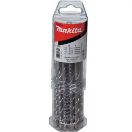 Sada příklepových vrtáků MAKITA SDS-Plus V Plus 10 ks B-49127 Rychlé Dodání