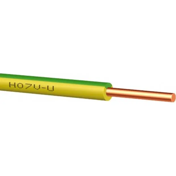 H07V-U 4mm (CY) žlutozelený kabel Nejlepší Volba