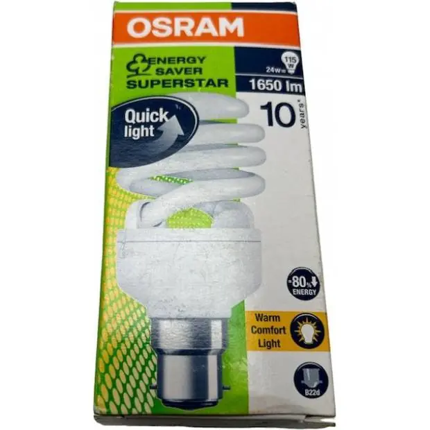 Odeslání Ihned Osram DULUX Superstar Micro Twist B22d 24W/2500°K
