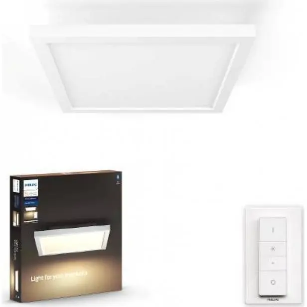 32161/31/P6 Hue Aurelle SVÍTIDLO STROPNÍ LED 24,5W 2200lm 2200-6500K, bílá 30x30cm BT Philips Akční Nabídka