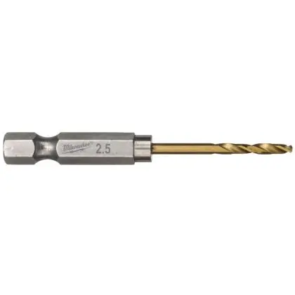 Vrták do kovu MILWAUKEE RED HEX HSS-G TiN 2,5 x 19 mm 10 ks Autentický