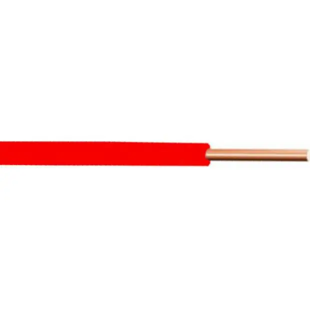 Novinka H07V-U 1,5mm (CY) rudý kabel