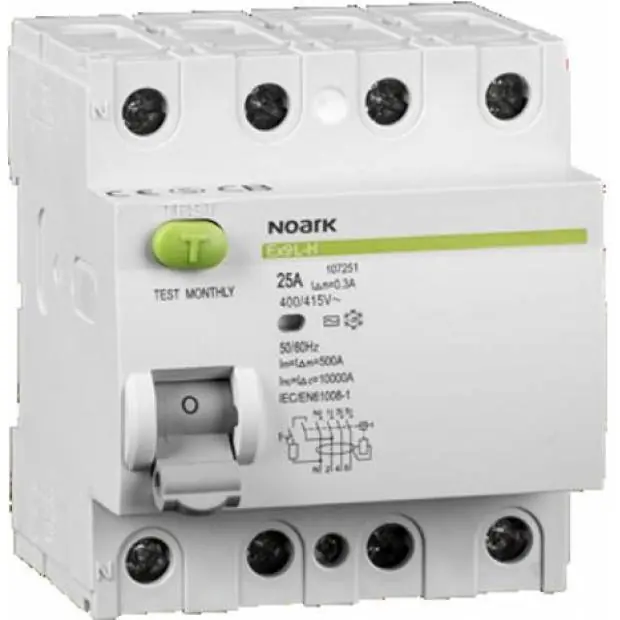 Proudový chránič 4P 25A AC 30mA Ex9L-N 108331 NOARK Kup Teď