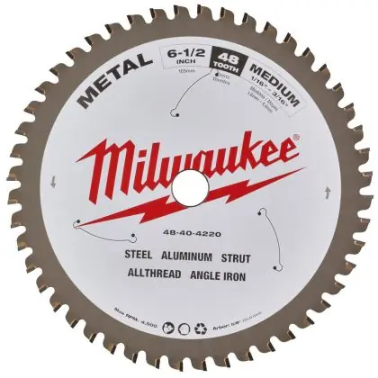 Pilový kotouč na kov MILWAUKEE CSB P M 165 mm 5/8" 48 zubů Poslední Šance
