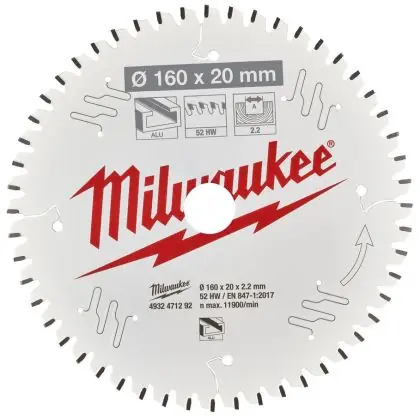 Horká Nabídka Řezný kotouč MILWAUKEE CSB P Alu 160/20 mm 52 zubů