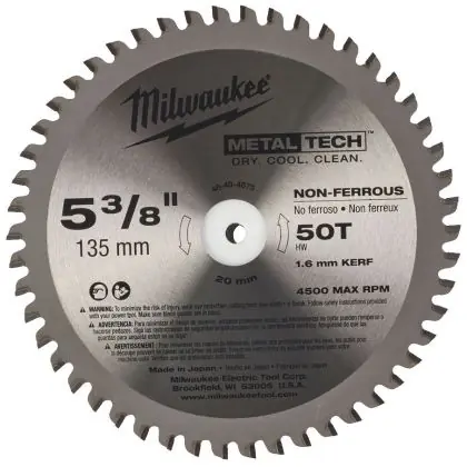 Pouze Dnes Pilový kotouč na kov MILWAUKEE CSB P M 135/20 mm 50 zubů