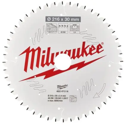 Řezný kotouč MILWAUKEE CSB MS W 216/30 mm 48 zubů Jen Po Omezenou Doba