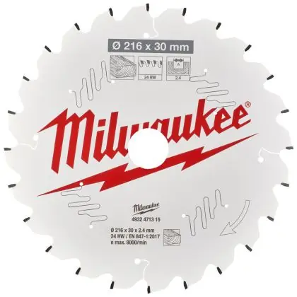 Poslední Šance Řezný kotouč MILWAUKEE CSB MS W 216/30 mm 24 zubů