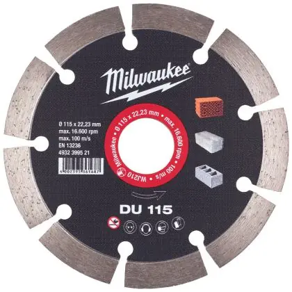 Pouze Dnes Diamantový kotouč MILWAUKEE DU 115 mm