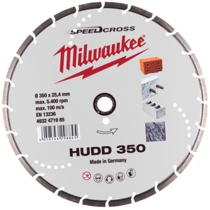 Diamantový kotouč MILWAUKEE SPEEDCROSS HUDD 350 mm Expresní Doručení